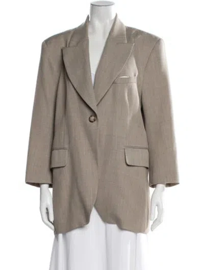 Pre-owned Beare Park Wool Coat In Neutral