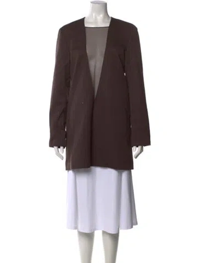 Pre-owned Beare Park Wool Knee-length Dress W/ Tags In Brown