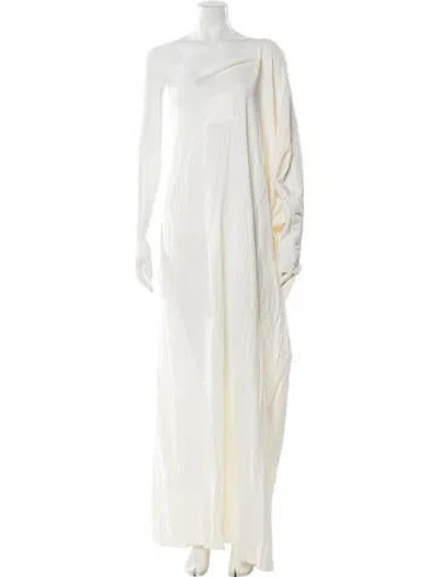 Pre-owned Beare Park Wool Long Dress In Neutral