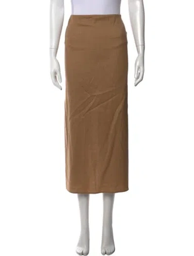 Pre-owned Beare Park Wool Long Skirt In Brown/neutrals