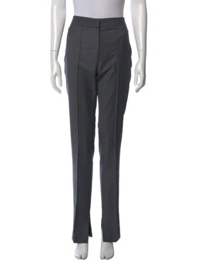 Pre-owned Beare Park Wool Straight Leg Pants In Gray