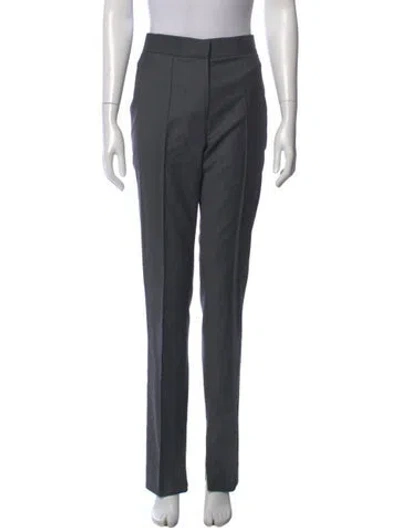 Pre-owned Beare Park Wool Straight Leg Pants W/ Tags In Gray