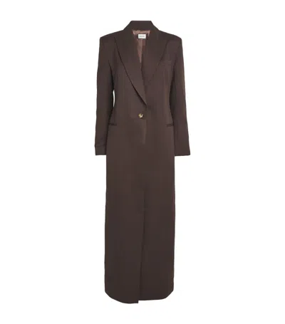 Beare Park Wool Tailored Primrose Coat In Brown