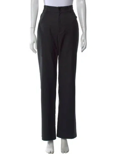 Pre-owned Beare Park Wool Wide Leg Pants In Black