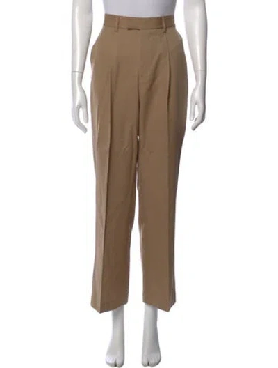 Pre-owned Beare Park Wool Wide Leg Pants In Neutral