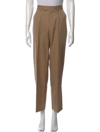 Pre-owned Beare Park Wool Wide Leg Pants In Neutral