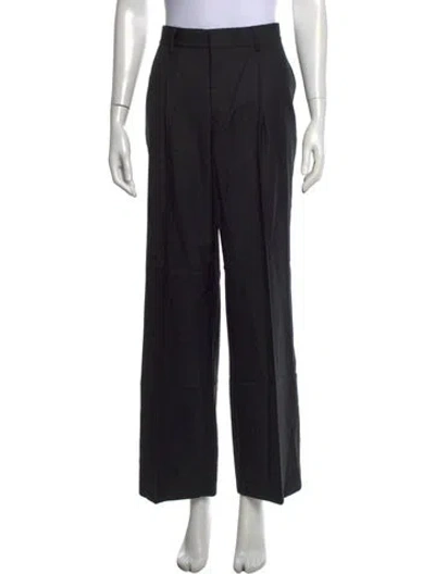 Pre-owned Beare Park Wool Wide Leg Pants W/ Tags In Black