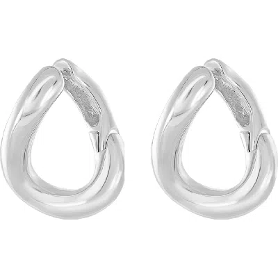 Bearfruit Jewelry 14k Gold Plated Chase Twisted Hoop Earrings Holiday Gift Idea In Metallic