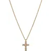 Bearfruit Jewelry 14k Gold Plated Evelina Crystal Cross Necklace Holiday Gift Guide