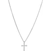 Bearfruit Jewelry 14k Gold Plated Lisette Crystal Cross Necklace Holiday Gift Guide In Metallic