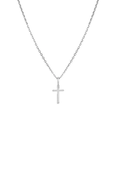 Bearfruit Jewelry 14k Gold Plated Marielle Mini Cross Necklace Holiday Gift Idea In Metallic