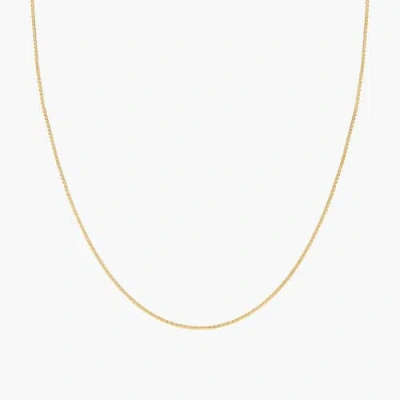 Bearfruit Jewelry 18k Gold Plated Sterling Silver Lydia Basic Box Chain Necklace Gift Idea
