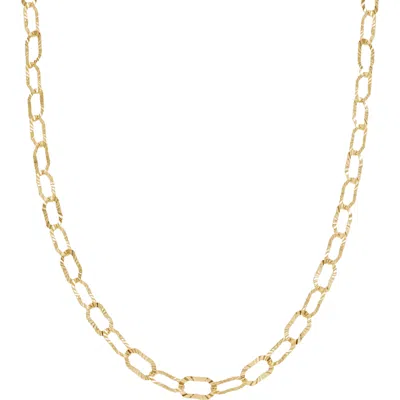 Bearfruit Jewelry 18k Gold Plated Sterling Silver Maddie Chain Necklace Gift Idea In Orange