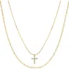 Bearfruit Jewelry 18k Gold Plated Sterling Silver Minimal Grace Necklace Set Holiday Gift Idea In Gold