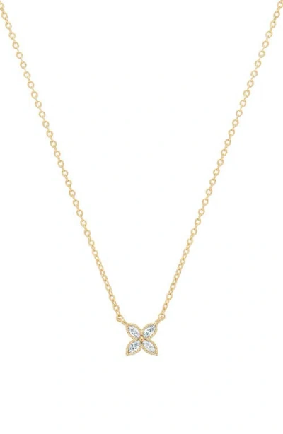 Bearfruit Jewelry Alexa Flower Petal Necklace In Gold