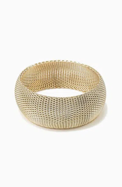 Bearfruit Jewelry Allison Bold Statement Bangle Bracelet Trendy Modern Jewelry In Gold
