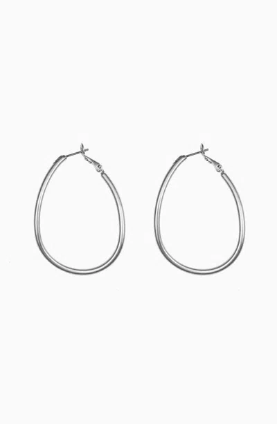 Bearfruit Jewelry Anais Vintage Inspired Hoop Earrings Boho Statement Jewelry In Silver