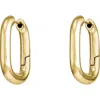 Bearfruit Jewelry Angie Rectangular Hoop Earrings In Gold