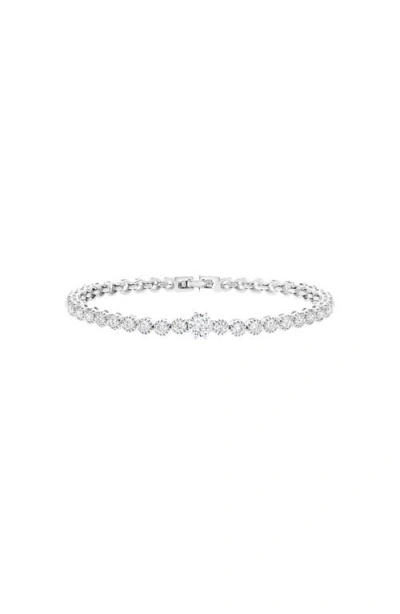 Bearfruit Jewelry Celeste Statement Tennis Bracelet In Silver