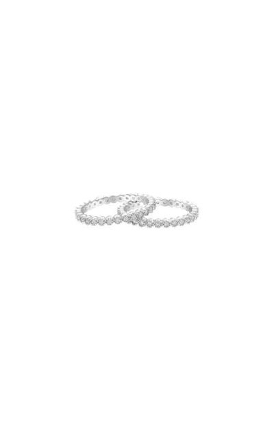 Bearfruit Jewelry Celeste Tennis Ring Set In Silver