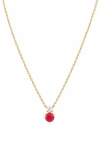 Bearfruit Jewelry Deux Birthstone Necklace