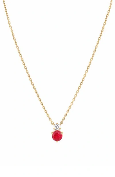 Bearfruit Jewelry Deux Birthstone Necklace