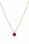 Bearfruit Jewelry Deux Birthstone Necklace