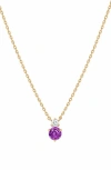 Bearfruit Jewelry Deux Birthstone Necklace