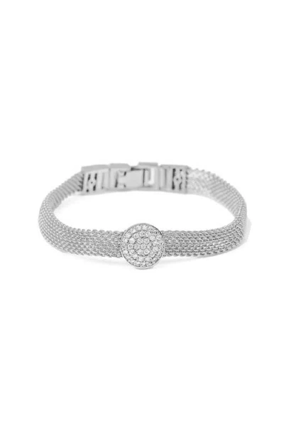 Bearfruit Jewelry Elise Statement Cocktail Bracelet In Silver