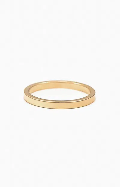 Bearfruit Jewelry Hana Minimalist Band Ring Dainty Simple Everyday Stackable Jewelry In Gold