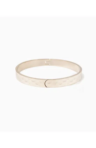 Bearfruit Jewelry Harper Hammered Bangle Bracelet Textured Trendy Statement In Warm Bronze