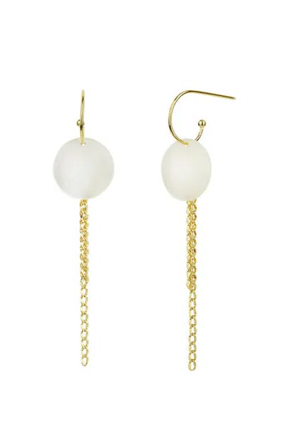 Bearfruit Jewelry Heidi Freshwater Pearl Drop Earrings Gold Plated Statement