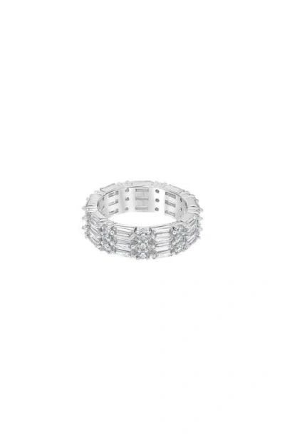 Bearfruit Jewelry Janette Textured Ring Trendy Statement Band In Silver