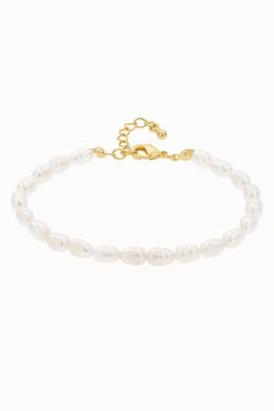 Bearfruit Jewelry Memories Cultured Pearl Bracelet In Gold