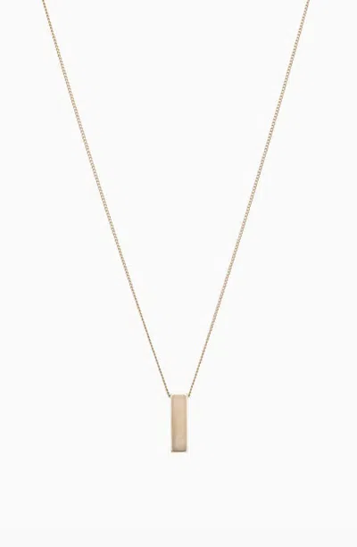 Bearfruit Jewelry Nancy Long Bar Necklace Minimalist Geometric Layering Jewelry In Gold