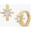 Bearfruit Jewelry Pointed Star Huggies In Gold