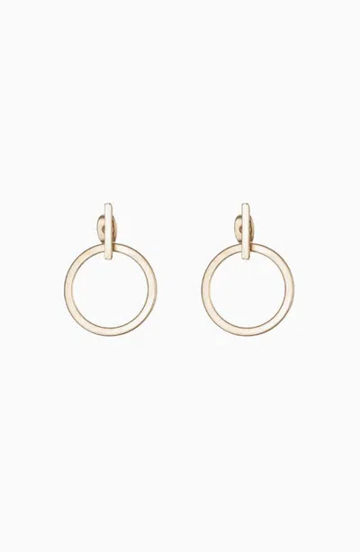 Bearfruit Jewelry Ruth Circle Earring Jackets Geometric Dainty Modern Jewelry In Gold