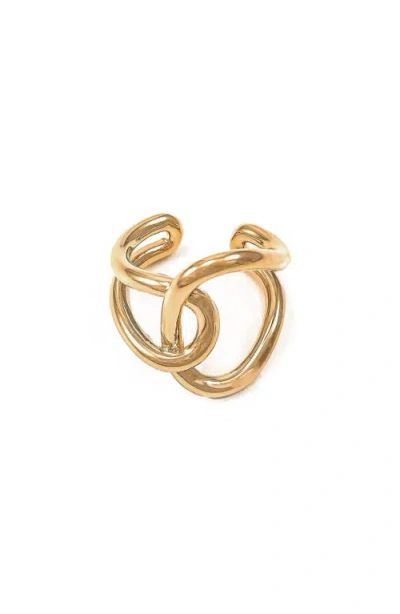 BEARFRUIT JEWELRY BEARFRUIT JEWELRY 14K GOLD PLATED SAMANTHA RING DAINTY STACKABLE TRENDY GIFT