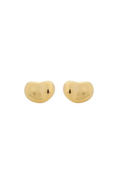 Bearfruit Jewelry Sterling Silver 18k Gold Plated Alexandra Stud Earrings