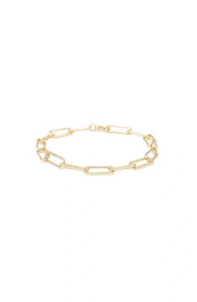Bearfruit Jewelry Sterling Silver 18k Gold Plated Amelia Chain Statement Bracelet