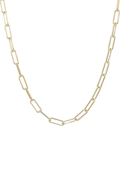 Bearfruit Jewelry Sterling Silver 18k Gold Plated Amelia Chain Statement Necklace