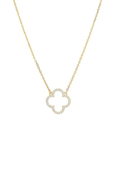 Bearfruit Jewelry Sterling Silver 18k Gold Plated Aria Clover Necklace
