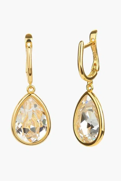 Bearfruit Jewelry Sterling Silver 18k Gold Plated Camille Teardrop Earrings