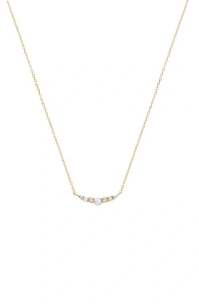 Bearfruit Jewelry Sterling Silver 18k Gold Plated Cloris Opal Necklace