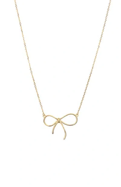 Bearfruit Jewelry Sterling Silver 18k Gold Plated Colette Chic Ribbon Necklace