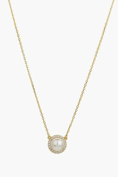 Bearfruit Jewelry Sterling Silver 18k Gold Plated Eleanor Pearl Necklace