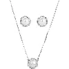 Bearfruit Jewelry Sterling Silver 18k Gold Plated Eleanor Single Cultured Pearl Necklace & Stud Earr