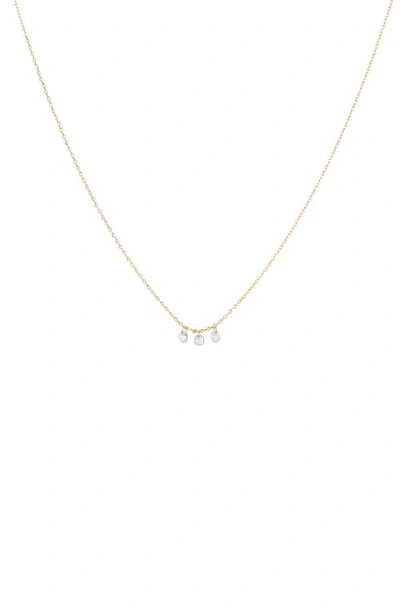 Bearfruit Jewelry Sterling Silver 18k Gold Plated Emmeline Three Charms Necklace