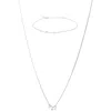 Bearfruit Jewelry Sterling Silver 18k Gold Plated Emmeline Three Charms Necklace & Bracelet Set In Metallic