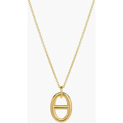 Bearfruit Jewelry Sterling Silver 18k Gold Plated Erin Circle Necklace